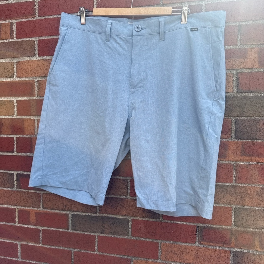 Travis Mathew Light Blue Flat Front Shorts